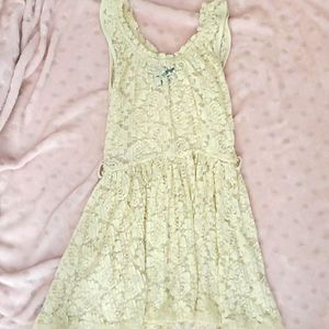 Flowery Beige dress